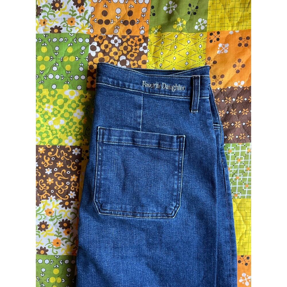 Favorite Daughter The Mischa Columbia Super High Rise Wide Leg Ankle sz 34 - Picture 6 of 8